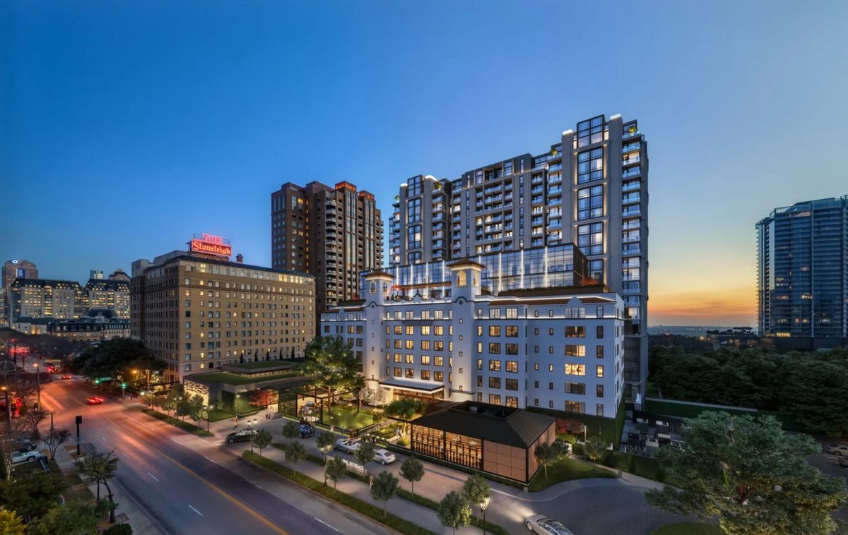 Maple Terrace Exterior at Dusk